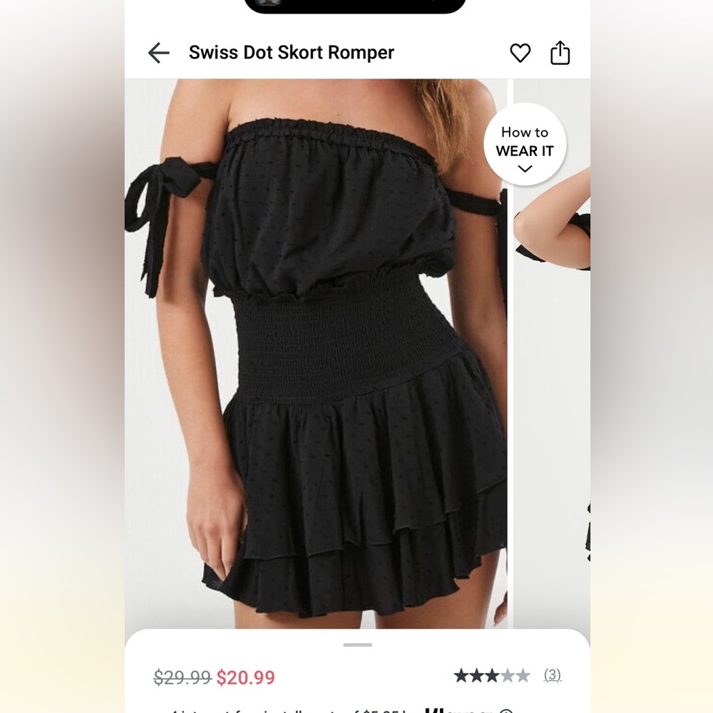 If Anyone Has This Romper From Forever 21 In Blac… - image 2
